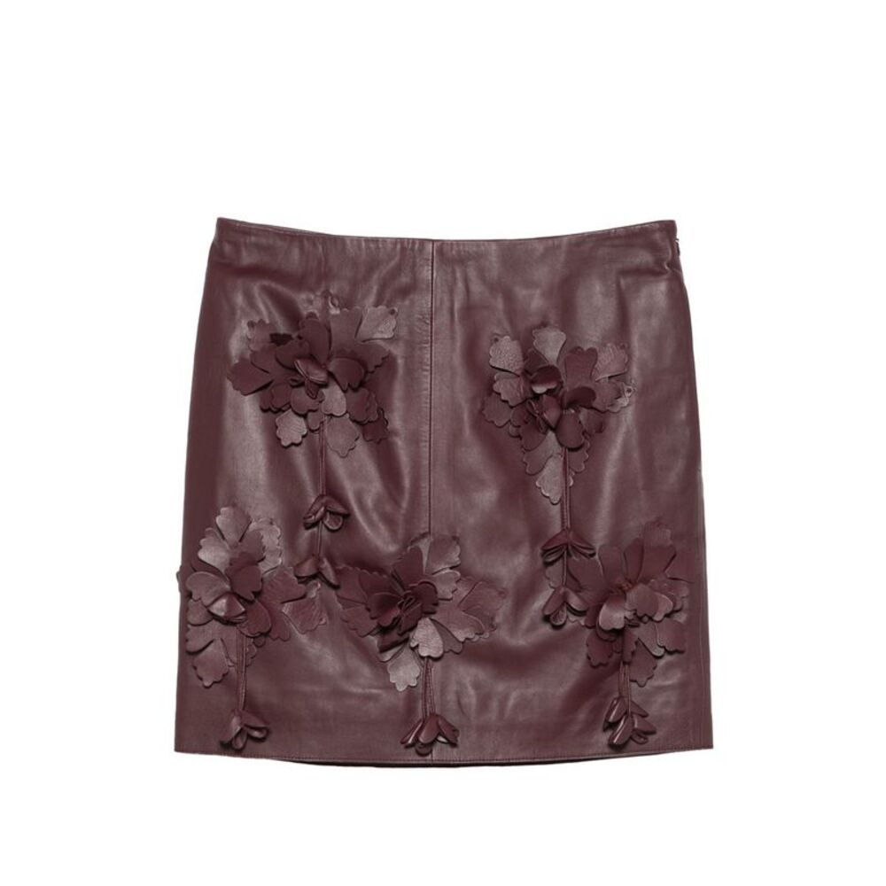 Alberta Ferretti Women Faux Leather Mini Skirt